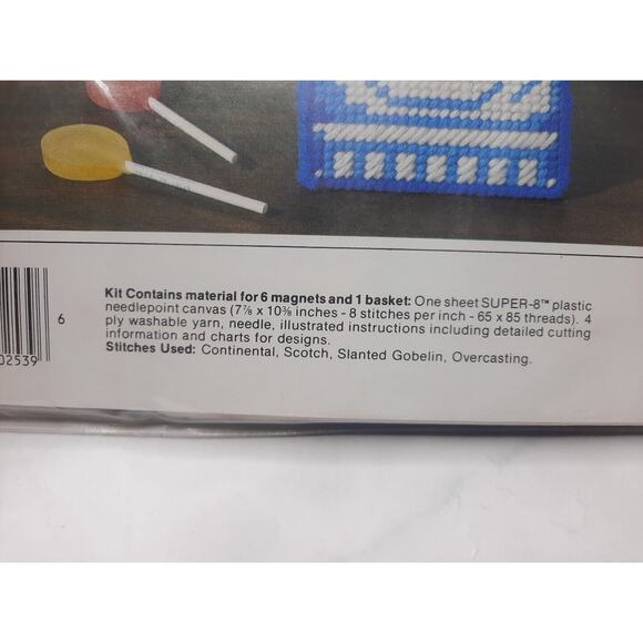 Studio 12 Plastic Canvas Needlepoint Kit Country Hen Magnets and Basket - Picture 6 of 7